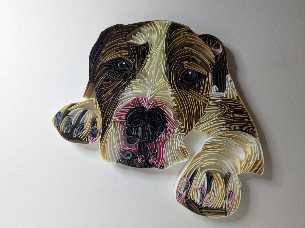 Custom Quilled Pet Portrait