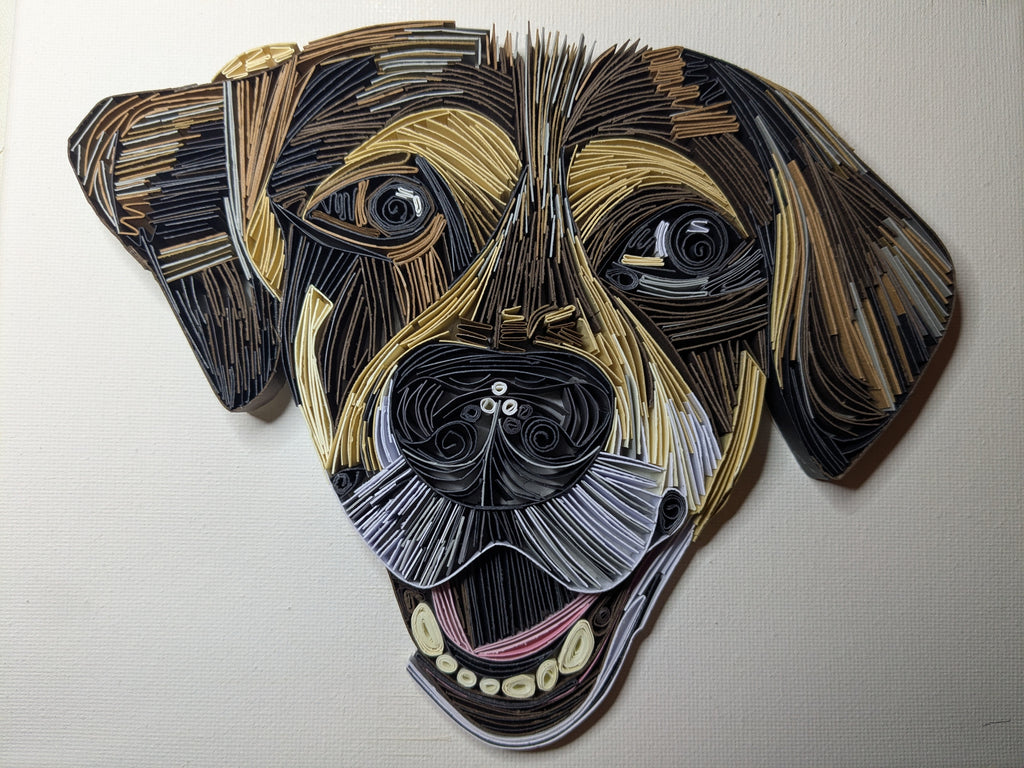Custom Quilled Pet Portrait